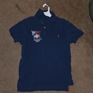 Polo by Ralph Lauren Kids Dark Blue Polo Shirt with Red Logo